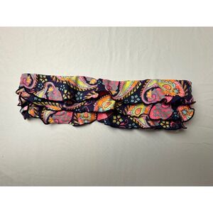 NWT OndadeMar Paisley Ruffle Bandeau Bikini Top Swimsuit Medium